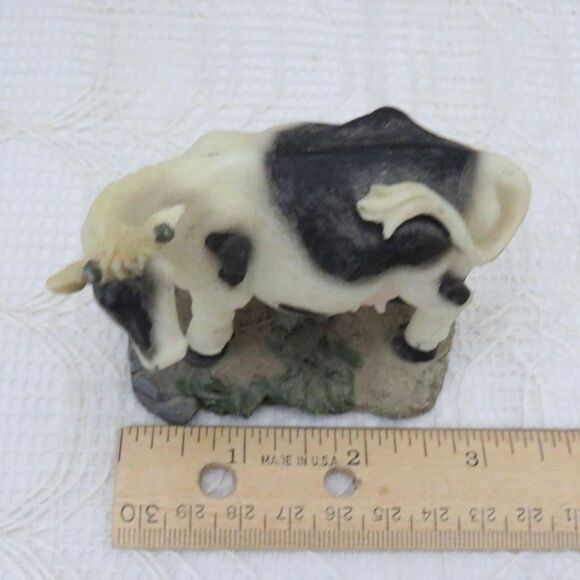 Young's Inc Cow, The Farmyard Standing Cow Figurine, Small Trinket Country Decor - Picture 7 of 9